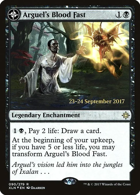 Arguel's Blood Fast // Temple of Aclazotz · Ixalan Promos 90s/120