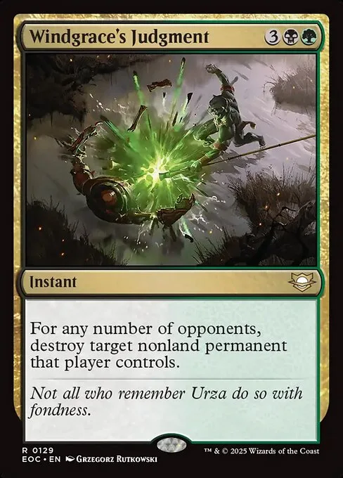 Windgrace's Judgment · Edge of Eternities Commander 129/191