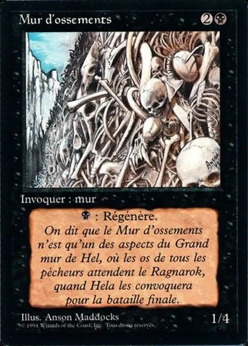 Wall of Bone · Foreign Black Border 134/307