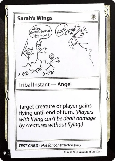 Sarah's Wings · Mystery Booster Playtest Cards 2019 11/121
