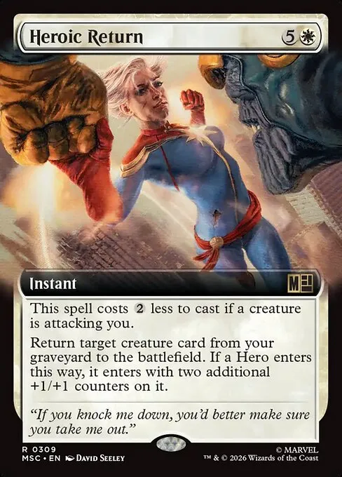 Heroic Return · Marvel Super Heroes Commander 309/9