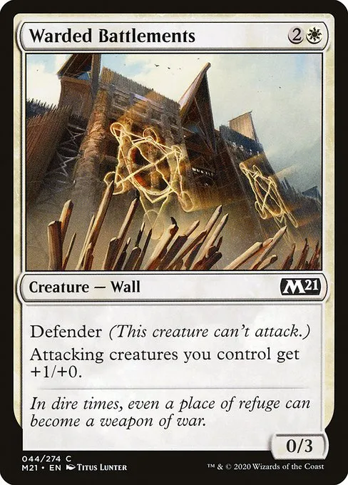 Warded Battlements · Core Set 2021 44/397