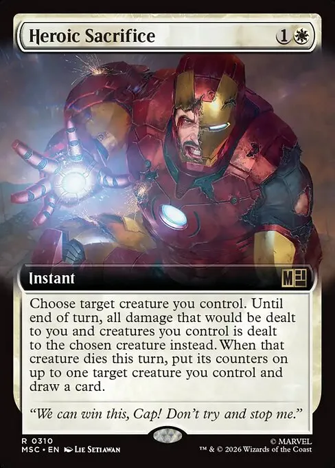 Heroic Sacrifice · Marvel Super Heroes Commander 310/9