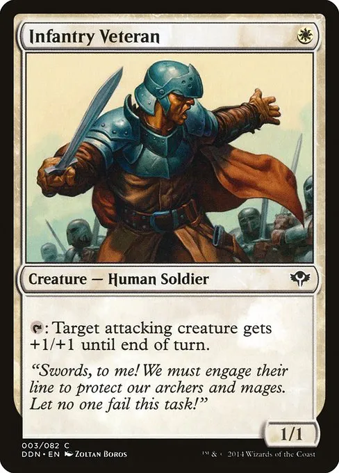 Infantry Veteran · Duel Decks: Speed vs. Cunning 3/82