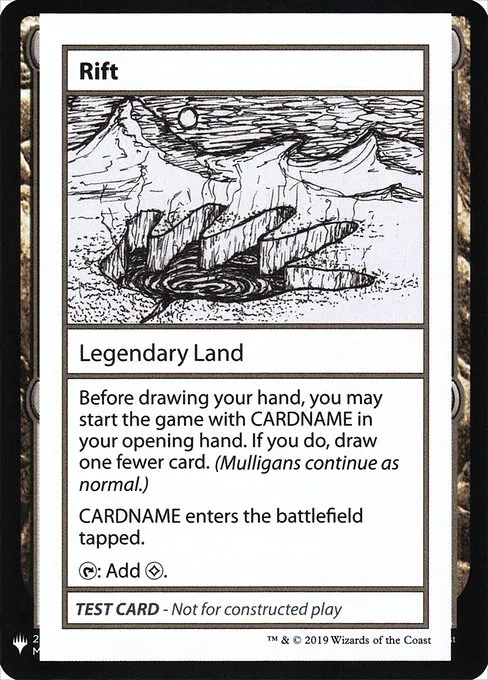 Rift · Mystery Booster Playtest Cards 2019 119/121