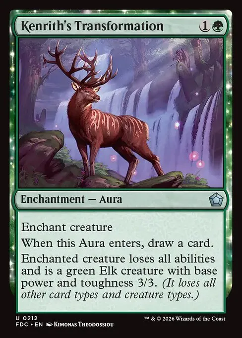 Kenrith's Transformation · Foundations Commander 212/3