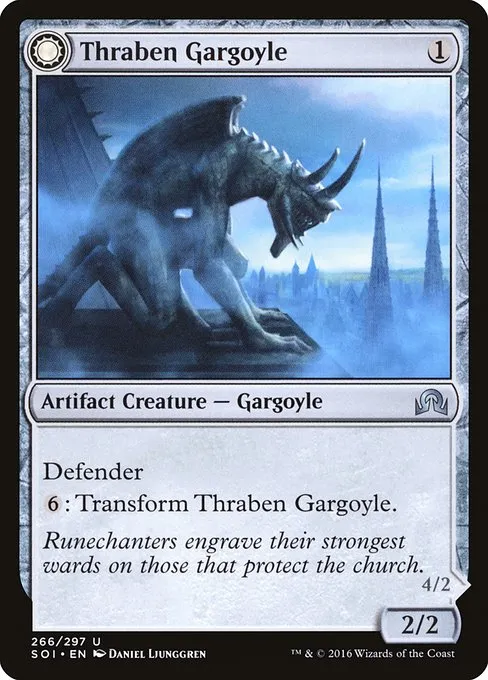 Thraben Gargoyle // Stonewing Antagonizer · Shadows over Innistrad 266/302