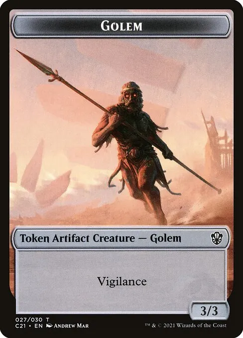 Golem · Commander 2021 Tokens 27/30