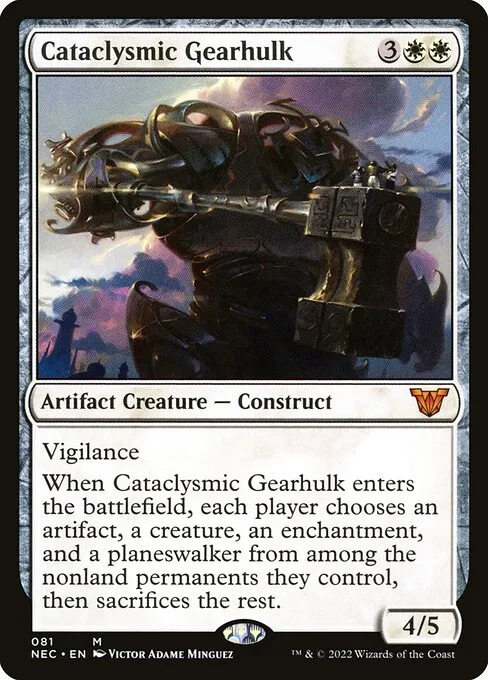 Cataclysmic Gearhulk · Neon Dynasty Commander 81/179
