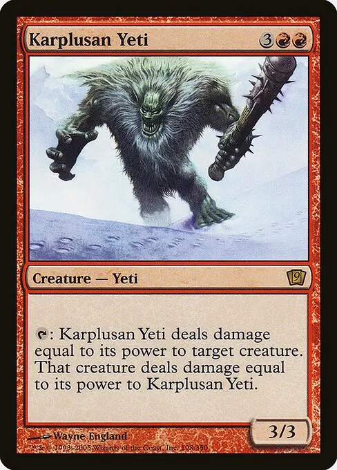 Karplusan Yeti · Ninth Edition 198★/710