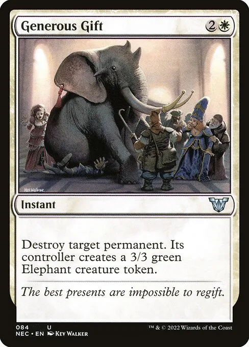 Generous Gift · Neon Dynasty Commander 84/179