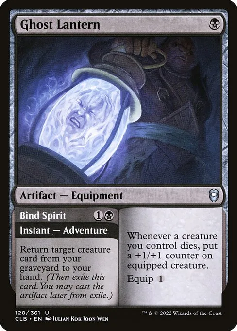 Ghost Lantern // Bind Spirit · Commander Legends: Battle for Baldur's Gate 128/936
