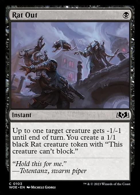 Rat Out · Wilds of Eldraine 103/381
