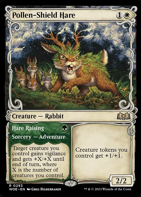 Pollen-Shield Hare // Hare Raising · Wilds of Eldraine 293/381