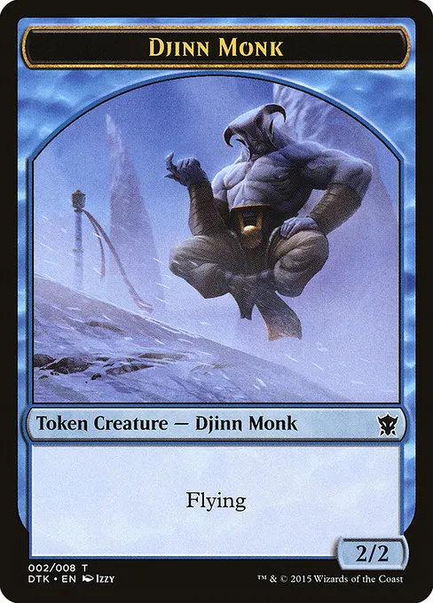 Djinn Monk · Dragons of Tarkir Tokens 2/8