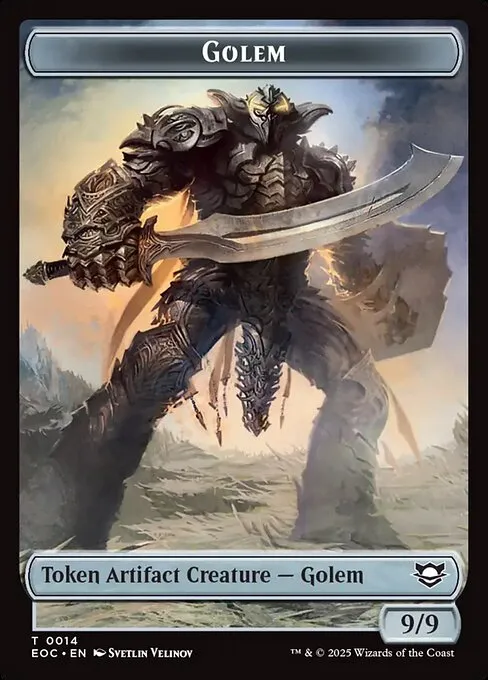 Golem · Edge of Eternities Commander Tokens 14/16
