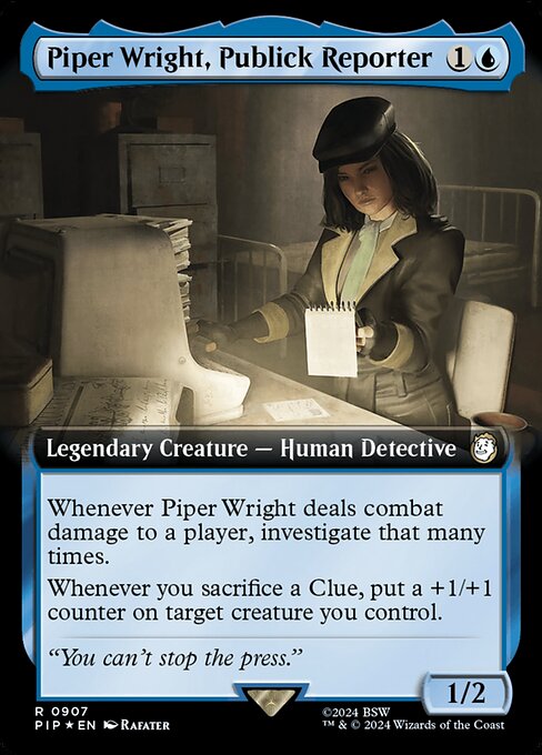 Piper Wright, Publick Reporter · Fallout 907/1068