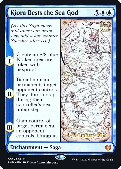 Kiora Bests the Sea God · Theros Beyond Death Promos 52s/137