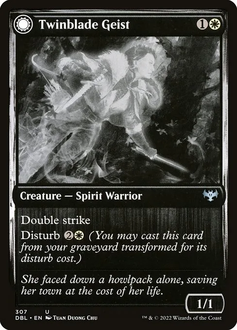 Twinblade Geist // Twinblade Invocation · Innistrad: Double Feature 307/535