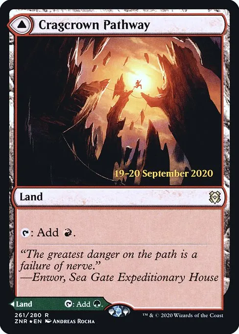 Cragcrown Pathway // Timbercrown Pathway · Zendikar Rising Promos 261s/153