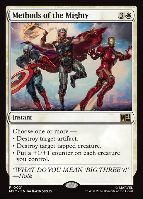 Methods of the Mighty · Marvel Super Heroes Commander 21/9