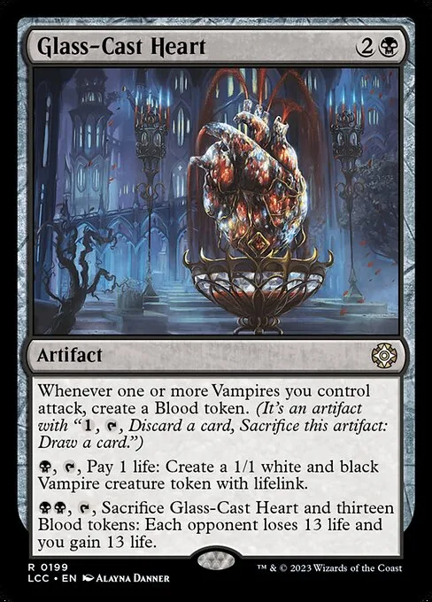 Glass-Cast Heart · The Lost Caverns of Ixalan Commander 199/370