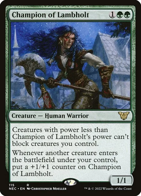 Champion of Lambholt · Neon Dynasty Commander 115/179