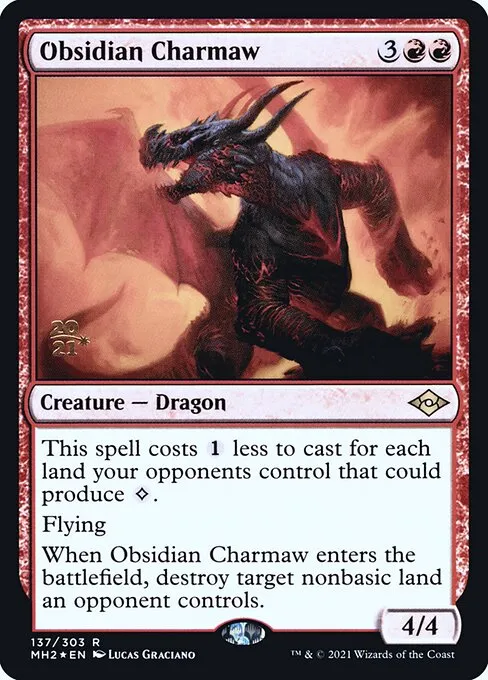 Obsidian Charmaw · Modern Horizons 2 Promos 137s/86
