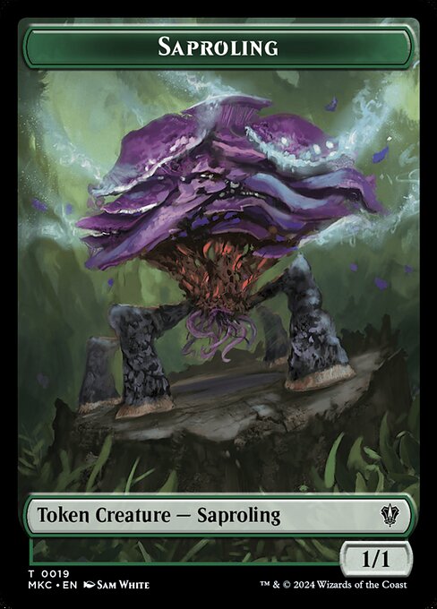 Saproling · Murders at Karlov Manor Commander Tokens 19/31