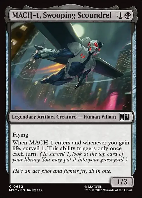 MACH-1, Swooping Scoundrel · Marvel Super Heroes Commander 662/9