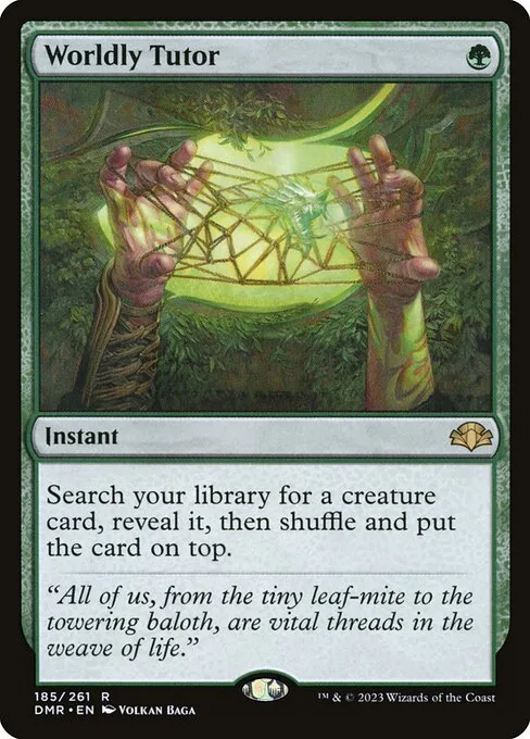 Worldly Tutor · Dominaria Remastered 185/457