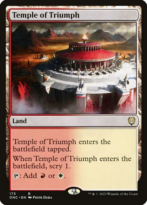 Temple of Triumph · Phyrexia: All Will Be One Commander 173/174