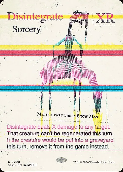 Disintegrate · The Zeta Set 298/21