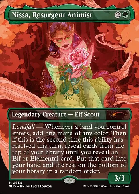 Nissa, Resurgent Animist · Secret Lair Drop 2658/2547
