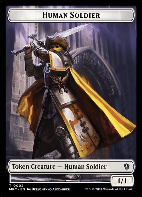 Human Soldier · Murders at Karlov Manor Commander Tokens 2/31