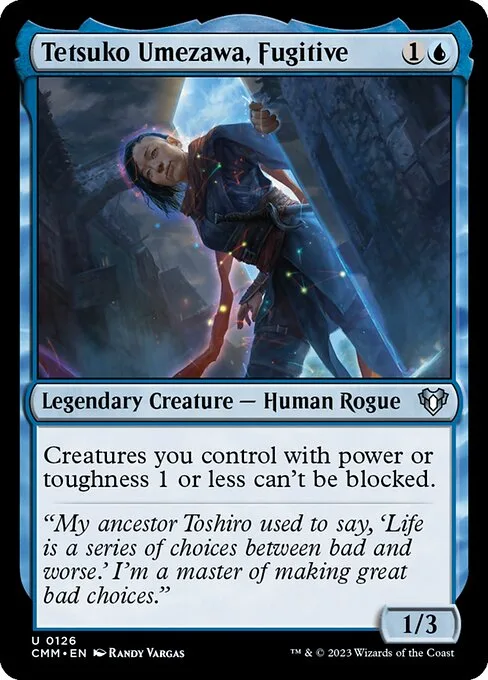 Tetsuko Umezawa, Fugitive · Commander Masters 126/1067