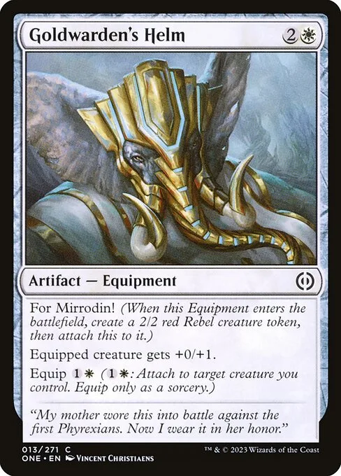 Goldwarden's Helm · Phyrexia: All Will Be One 13/479