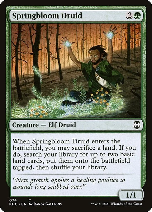 Springbloom Druid · Kaldheim Commander 74/119