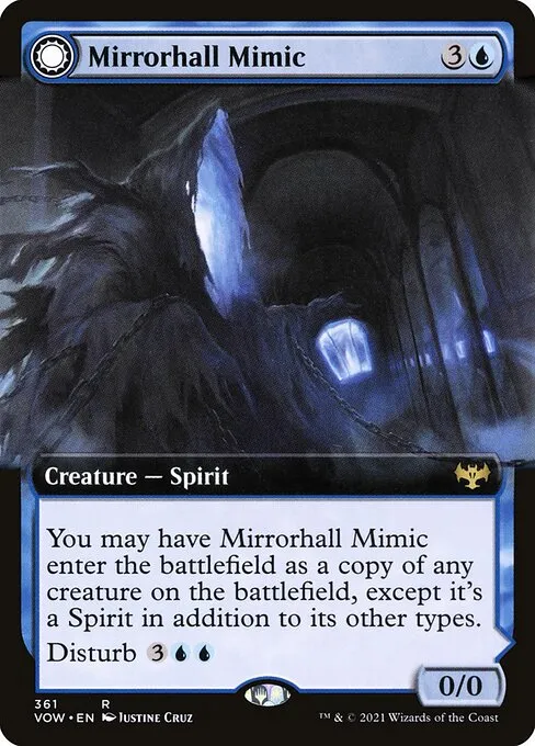 Mirrorhall Mimic // Ghastly Mimicry · Innistrad: Crimson Vow 361/423
