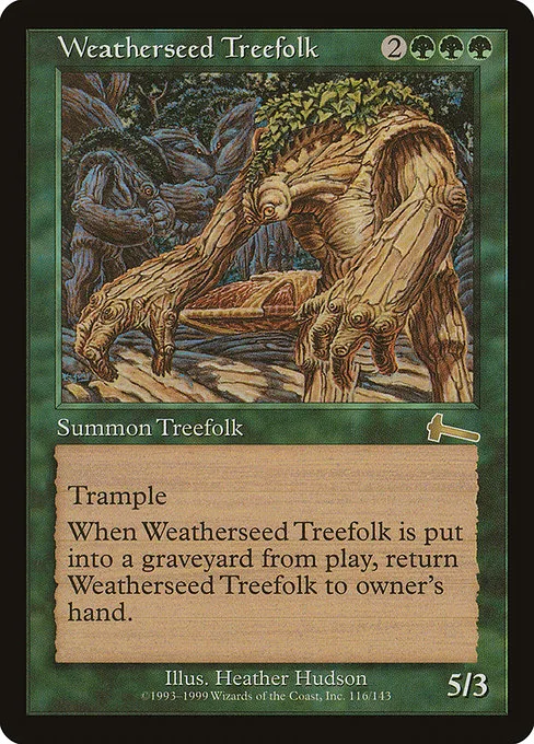 Weatherseed Treefolk · Urza's Legacy 116/143