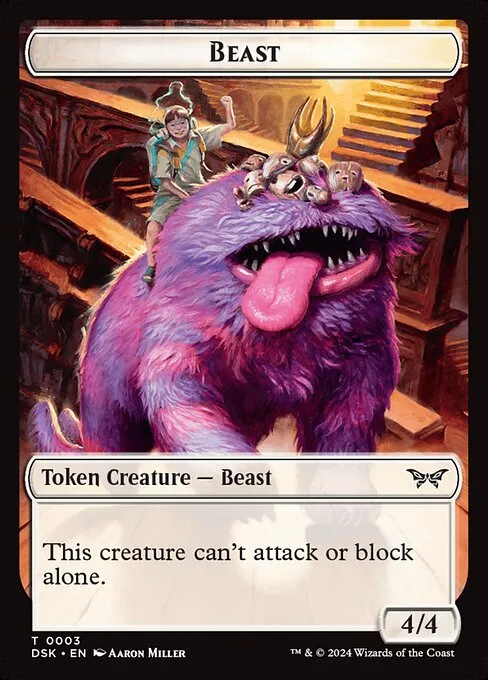 Beast · Duskmourn: House of Horror Tokens 3/19
