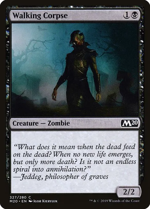 Walking Corpse · Core Set 2020 327/346