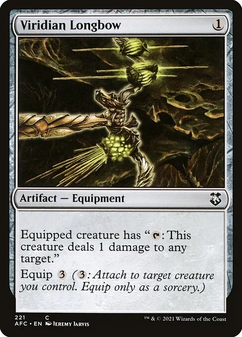 Viridian Longbow · Forgotten Realms Commander 221/331
