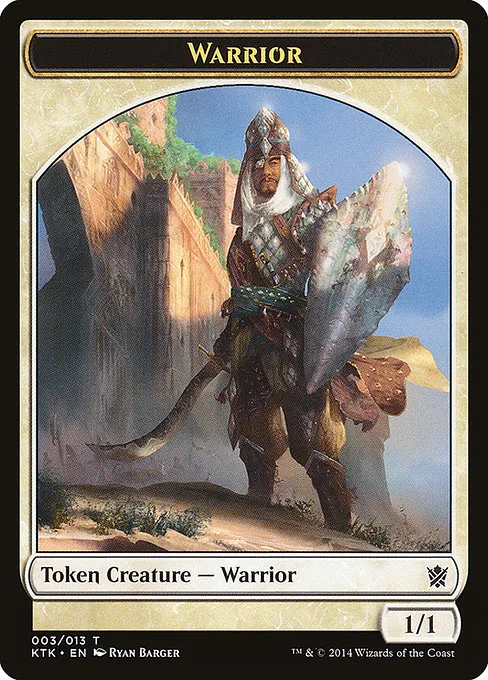 Warrior · Khans of Tarkir Tokens 3/13