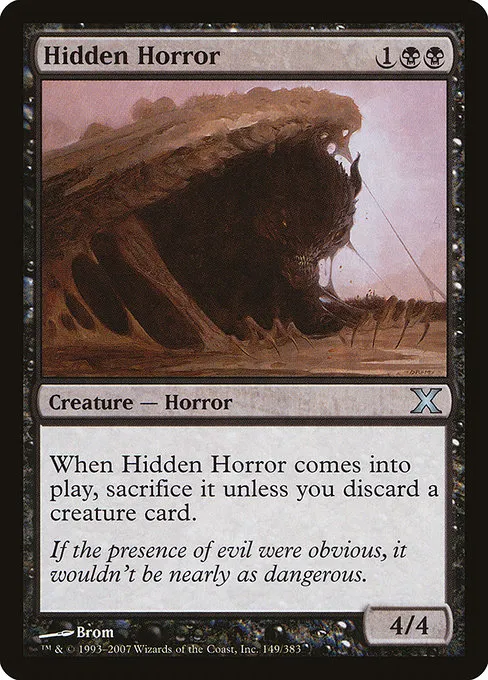 Hidden Horror · Tenth Edition 149/510