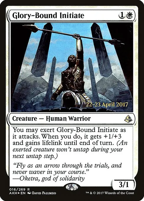 Glory-Bound Initiate · Amonkhet Promos 16s/77