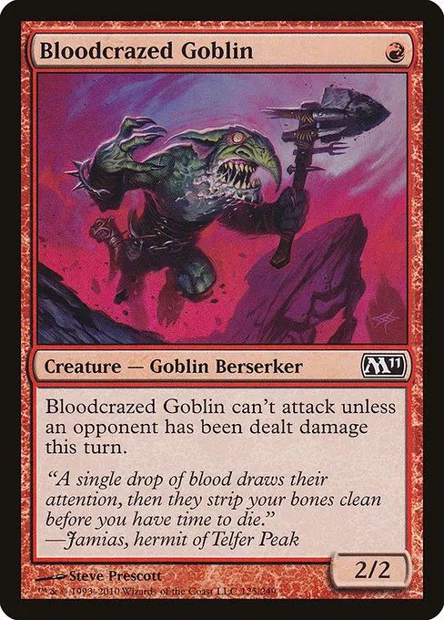 Bloodcrazed Goblin · Magic 2011 125/249