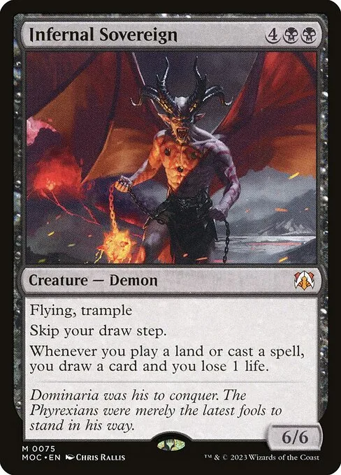 Infernal Sovereign · March of the Machine Commander 75/450