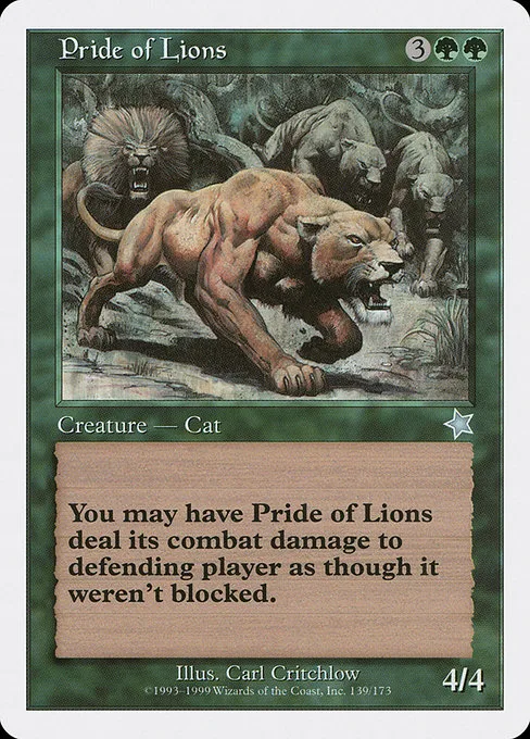 Pride of Lions · Starter 1999 139/173