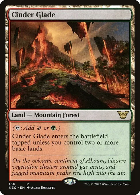 Cinder Glade · Neon Dynasty Commander 166/179